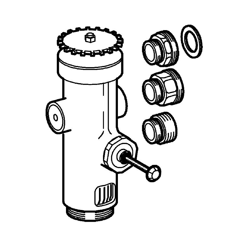 GROHE 43996000 - Válvula de descarga pressurizada RONDO 3”