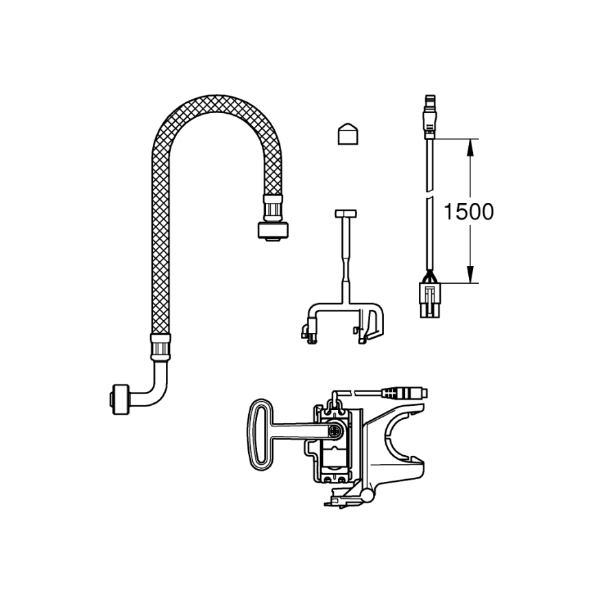 GROHE 46944001 - Kit de instalação SENSIA ARENA branco