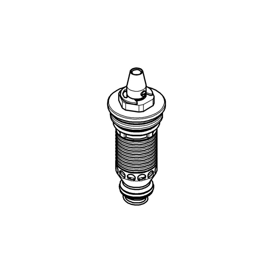 GROHE 47019000 - Elemento termostático GROHMIX DN 20 bimetálico, cromado brilhante