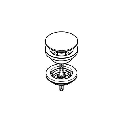 GROHE 65807DC0 - Conjunto de escoamento em aço inoxidável