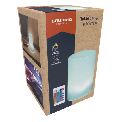 Grundig - Lâmpada de mesa LED RGB regulável LED/3xAAA + controlo remoto