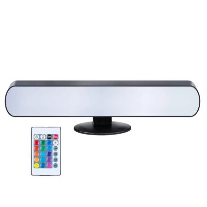Grundig - Candeeiro de mesa LED RGBW dimerizável LED/0,7W/5V preto + controlo remoto