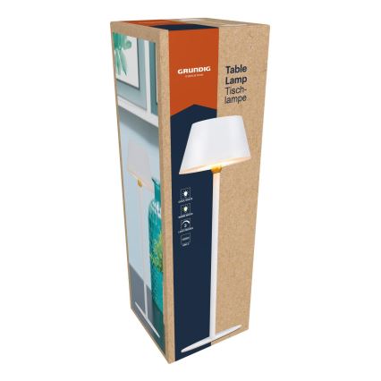 Grundig - Candeeiro de mesa tátil LED/5V 1200 mAh