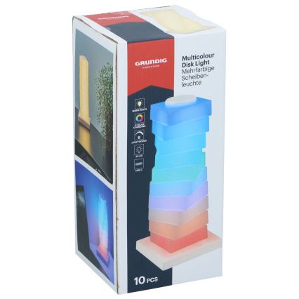 Grundig - Candeeiro de mesa tátil LED RGB LED/4,5W/5V