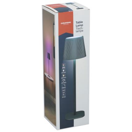 Grundig - Candeeiro de mesa tátil LED RGB regulável LED/5V 1200 mAh