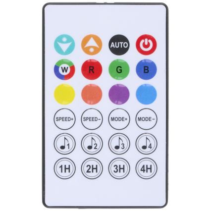 Grundig - Candeeiro de pé LED RGB regulável LED/8W/5V + controlo remoto