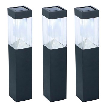Grundig - CONJUNTO 3x Candeeiros solares LED/1,2V 6,5x35,5cm