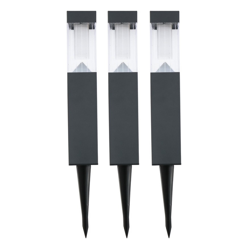 Grundig - CONJUNTO 3x Candeeiros solares LED/1,2V 6,5x35,5cm