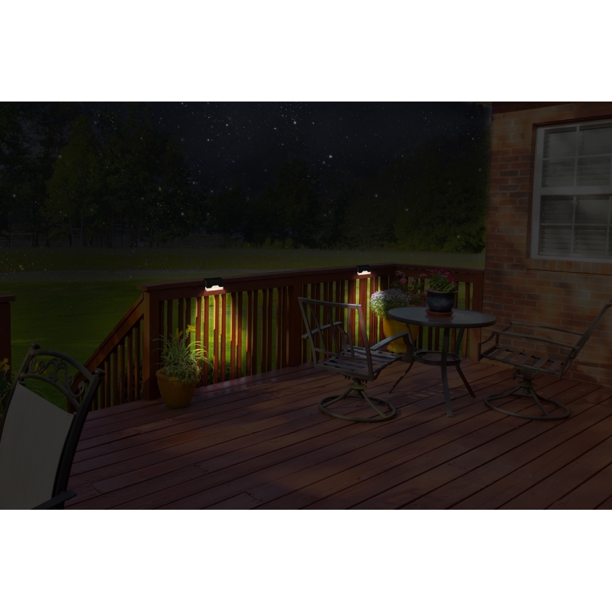 Grundig - CONJUNTO 4x Luminária de Parede Solar LED/1,2V 600 mAh IP44