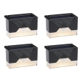 Grundig - CONJUNTO 4x Luminária de Parede Solar LED/1,2V 600 mAh IP44