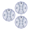 Grundig - Conjunto de 3 luminárias LED RGBW dimerizáveis LED/3W/3xAAA IP65 + controlo remoto
