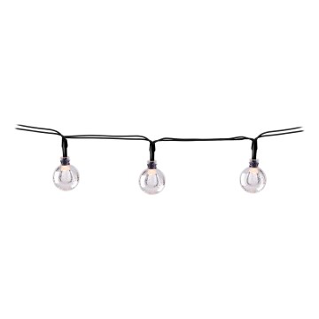 Grundig - Cordão Solar LED 50xLED/8 funções 6,9m branco quente 600 mAh