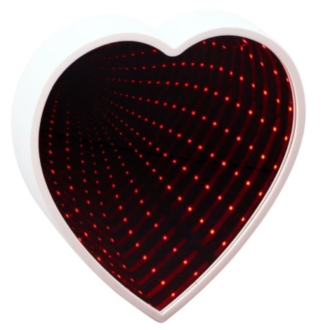 Grundig - Espelho LED HEART LED/3xAA