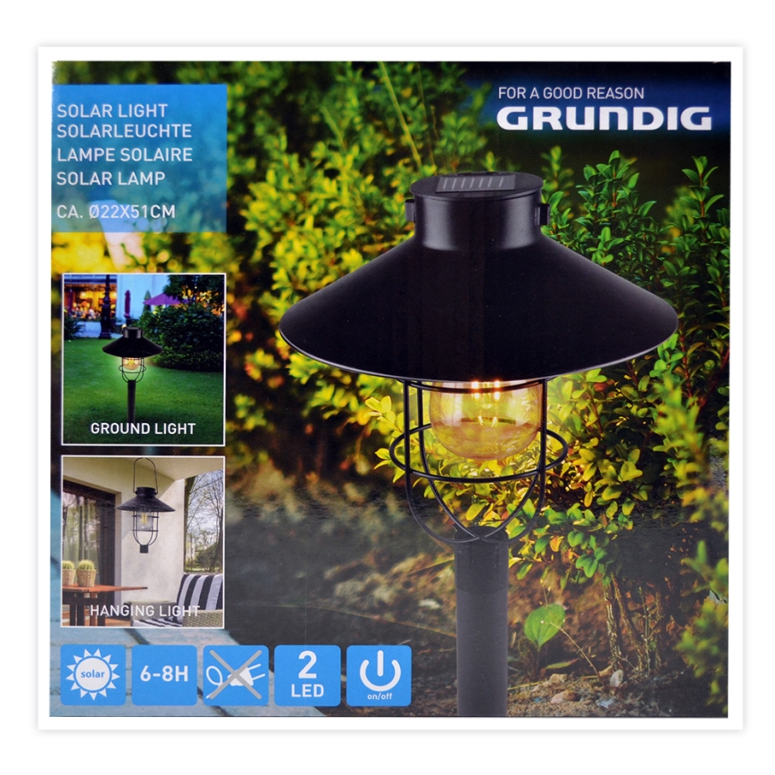 Grundig - Lâmpada solar LED LED/1,2V 600 mAh
