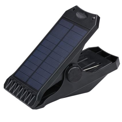 Grundig - Luminária solar LED com sensor de movimento e crepúsculo CLIP-ON LED/9W/3,7V 1500 mAh IP44