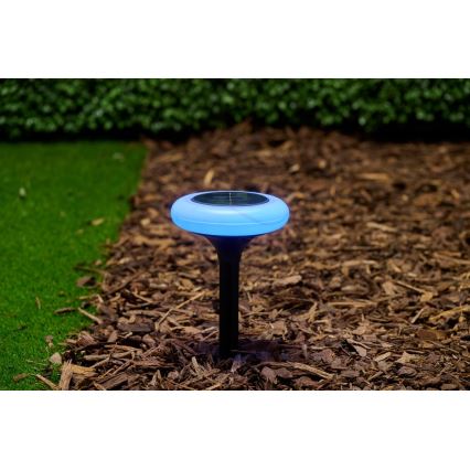 Grundig - Luminária solar LED RGB, 1,2 V, 300 mAh