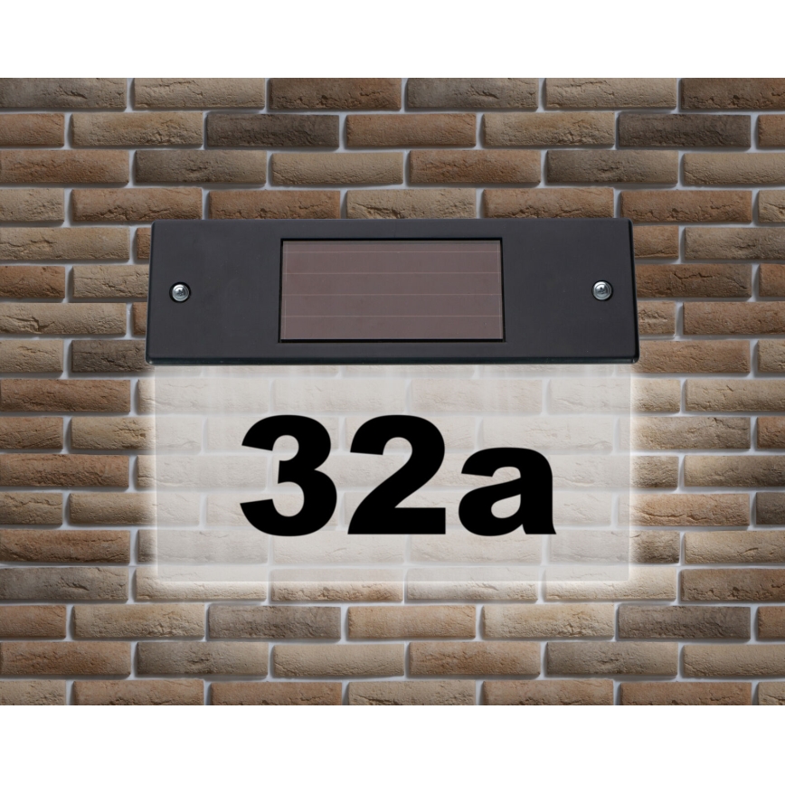 Grundig - Número de casa solar LED LED/1,2V 600 mAh IP44