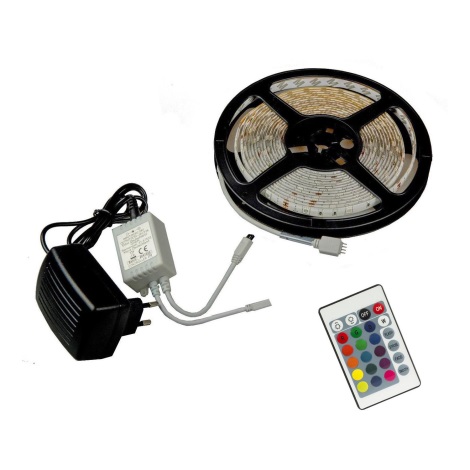 Grundig - Tira LED RGB com regulação 5m LED/24W/230V + CR