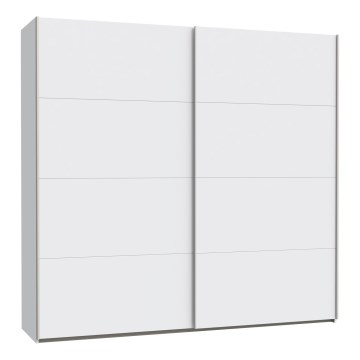 Guarda-roupa com espelho KARO 220x210 cm branco