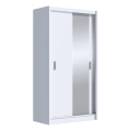 Guarda-roupa com espelho SABRINA 120x215 cm branco
