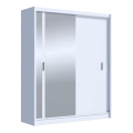 Guarda-roupa com espelho SABRINA 180x215 cm branco