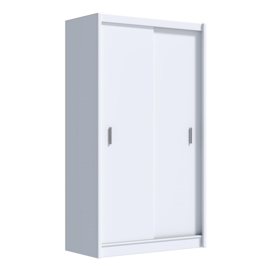 Guarda-roupa com portas deslizantes SAPHIRA 150x215 cm branco