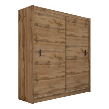 Guarda-roupa com portas deslizantes SAPHIRA 203x215 cm carvalho wotan