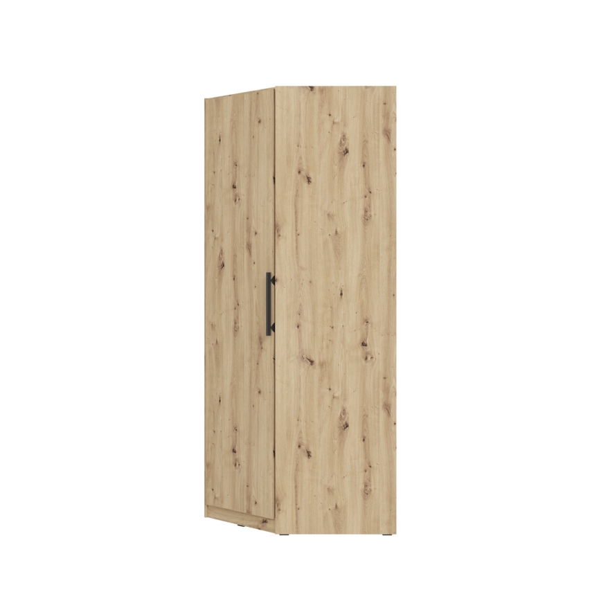 Guarda-roupa de canto MARO 94x213 cm, carvalho artisan