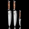 Gudaro - CONJUNTO 2x Faca de chef em aço damasco FENG 8