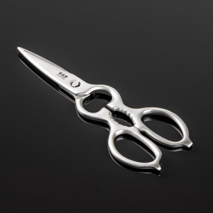 Gudaro - Conjunto de 5 Facas de Cozinha em Aço Damasco SHIRO + Suporte para Facas e Tesoura para Aves