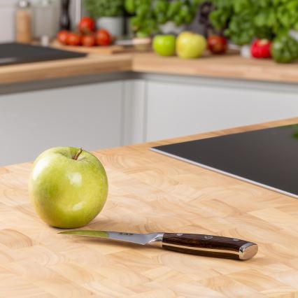 Gudaro -Faca de cozinha para frutas FENG 3,5, em aço damasco de 67 camadas, comprimento 9,5 cm