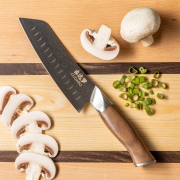 Gudaro - Faca de cozinha Santoku Damasco TAKUMI 7