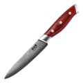 Gudaro - Faca de cozinha universal em aço damasco KENSHO 5, 67 camadas de aço, comprimento 12,5 cm
