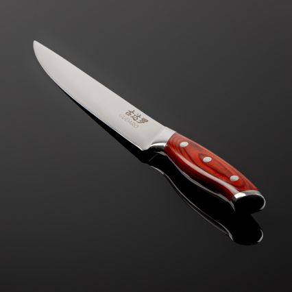 Gudaro - Faca de porcionar em aço damasco KENSHO 8, 67 camadas de aço, comprimento 20 cm