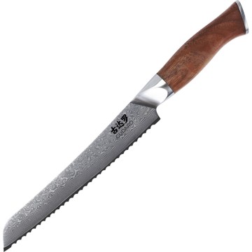 Gudaro - Faca para pão em aço damasco TAKUMI 8