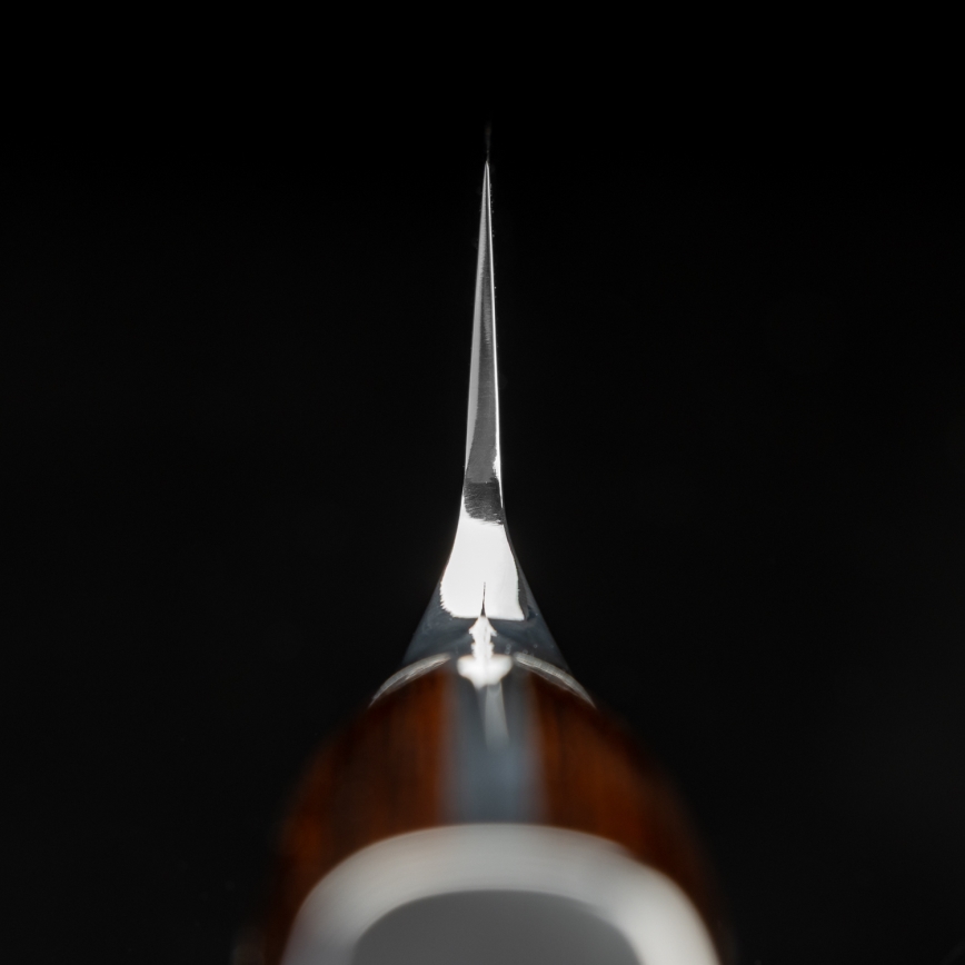 Gudaro - Faca Santoku FENG 7,5, em aço damasco de 67 camadas, comprimento 18 cm