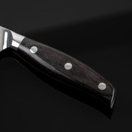Gudaro - Faca de cozinha universal SHIRO 5, em aço damasco com 67 camadas, comprimento 12,5 cm