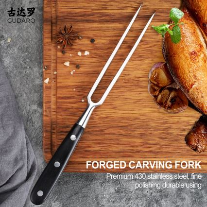 Gudaro - Garfo de cozinha MIYABI preto/pakka