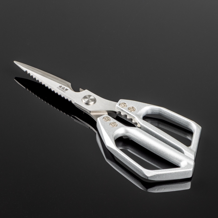 Gudaro - Tesoura para aves SHOGUN 23,3 cm prateada