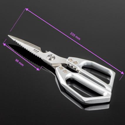 Gudaro - Tesoura para aves SHOGUN 23,3 cm prateada