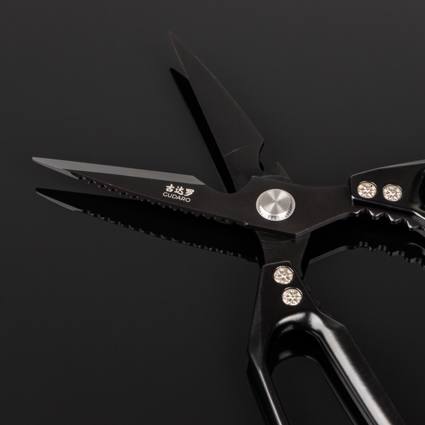 Gudaro - Tesouras para aves SHOGUN 23,3 cm pretas