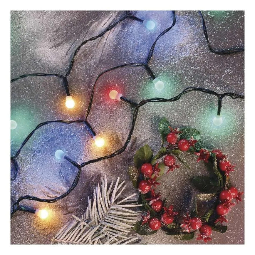 Guirlanda de LED 300 LEDs / 8 funções, 35 m, IP44, branco quente