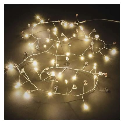 Guirlanda de LED 40xLED/3xAA 1,5 m branco quente