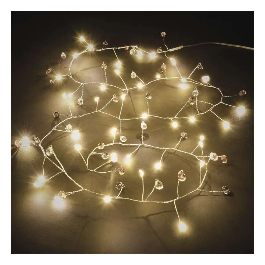 Guirlanda de LED 40xLED/3xAA 1,5 m branco quente