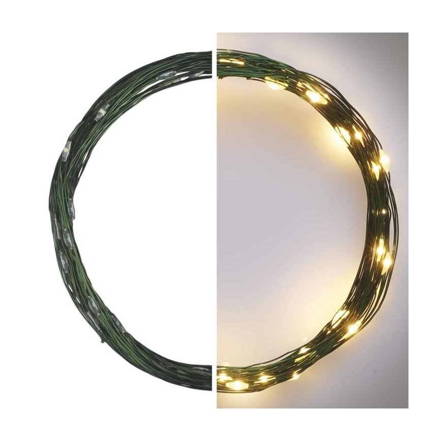 Guirlanda de luzes de Natal LED para exterior 40xLED/9m IP44 branco quente