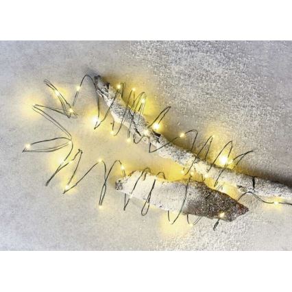 Guirlanda de luzes de Natal LED para exterior 40xLED/9m IP44 branco quente