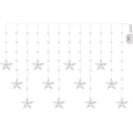 Guirlanda de luzes LED para exterior 120 LEDs/8 funções 3xAA 1,7 m IP44 branco frio