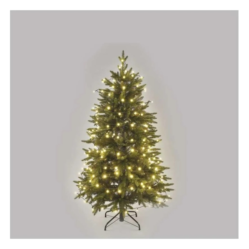 Guirlanda de Natal LED 200 LEDs/8 funções 20 m IP44 branco quente