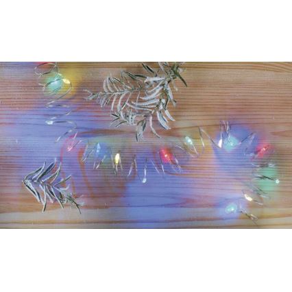 Guirlanda de Natal LED 20xLED/2xAA 2,4m multicolorida