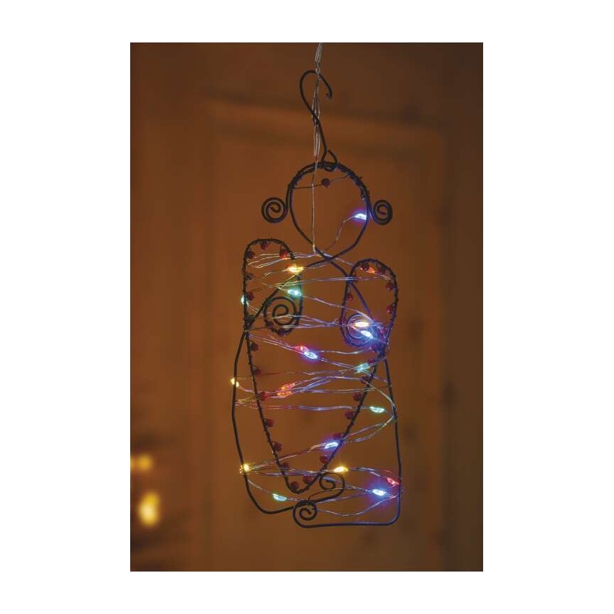 Guirlanda de Natal LED 20xLED/2xAA 2,4m multicolorida